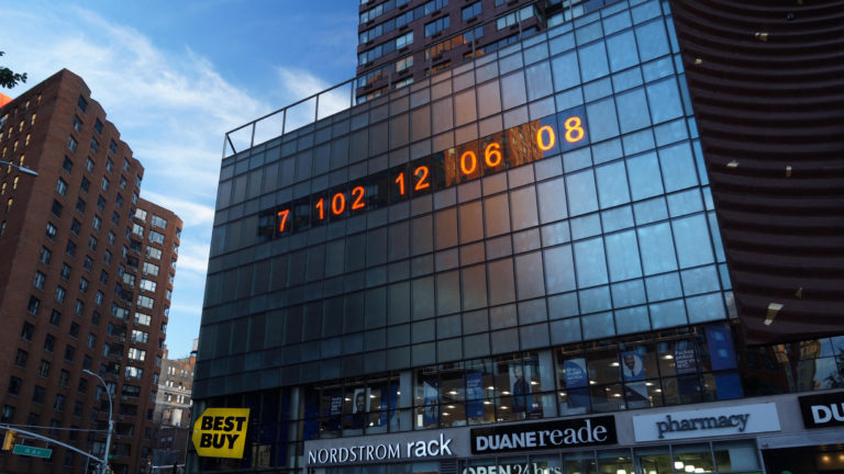 Massive “Climate Clock” launched in New York City
