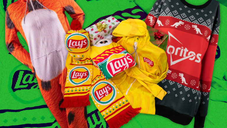 Junk-food brands are coming for Christmas—and this ugly Cheetos sweater is proof