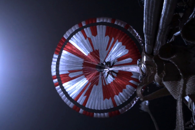 There’s a hidden message in the parachute of NASA’s Mars rover
