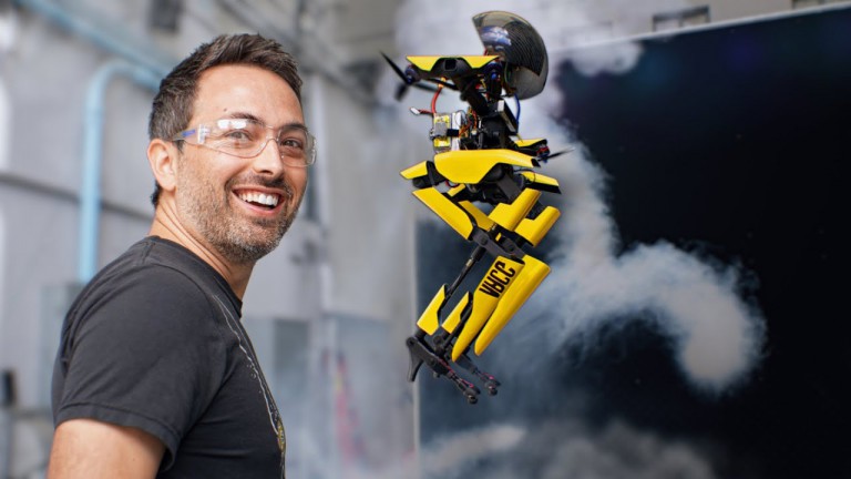 CalTech’s flying, walking, slacklining, skateboarding robot