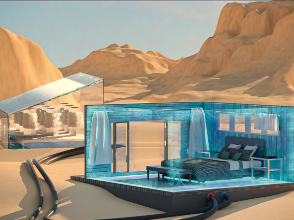This remarkable cooling system runs on sunlight and saltwater—no electricity required