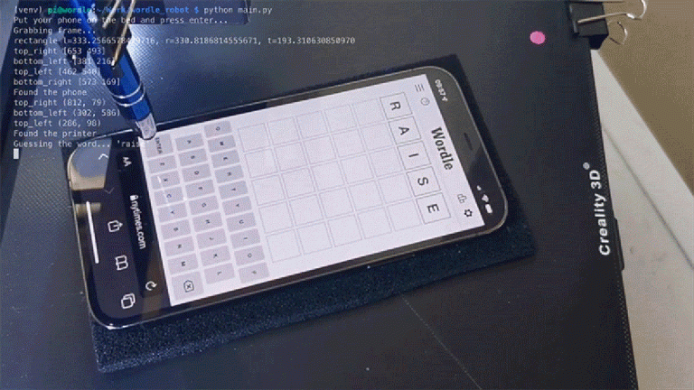 This Wordle-Solving 3D Printer Doesn't Complain About the New York Times Making It Harder