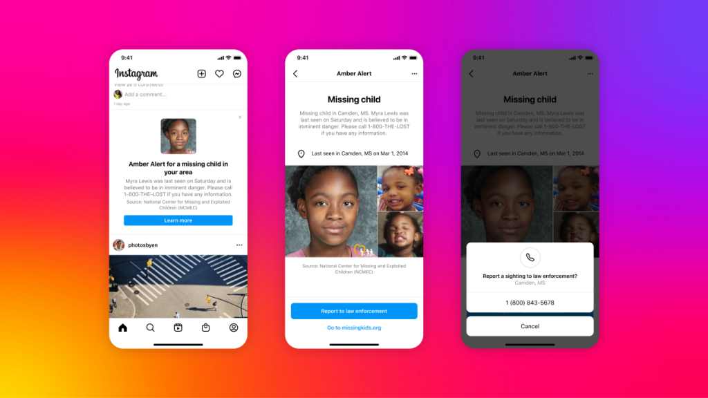Instagram and Amber Alert team up to put breaking information into your scroll