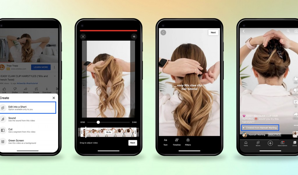 YouTube creators can now turn old VODs into new Shorts