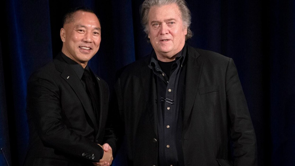 Bannon ally Guo Wengui busted for crypto fraud. GETTR funds seized.