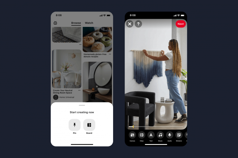 Pinterest Simplifies Its Creation Flow By Putting All Creative Features For Pins In A Single Stream