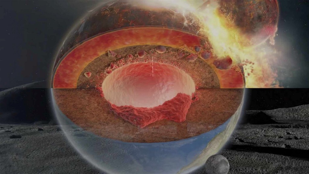 Researchers Find Evidence of a Lost Planet, Theia, Deep Within Earth’s Core, Shedding Light on the Moon’s Mysterious Origins