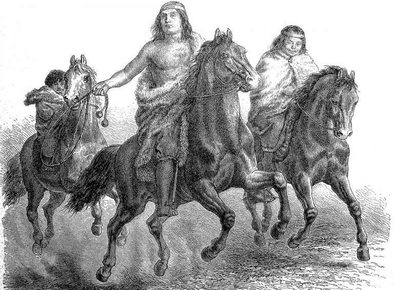 Patagonian people were riding horses long before Europeans arrived