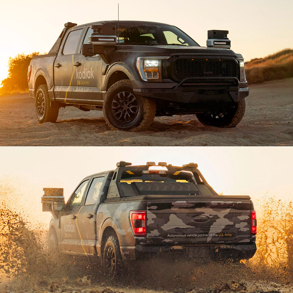 Kodiak Robotics Unveils Autonomous Ford F-150 Truck for the US Department of Defense