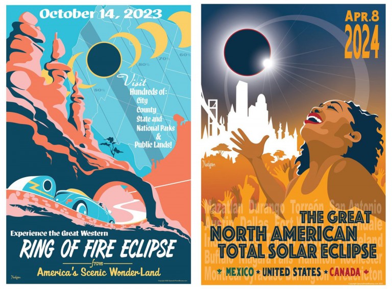 NASA Artists Are Creating Eye-Popping Posters for the Eclipse