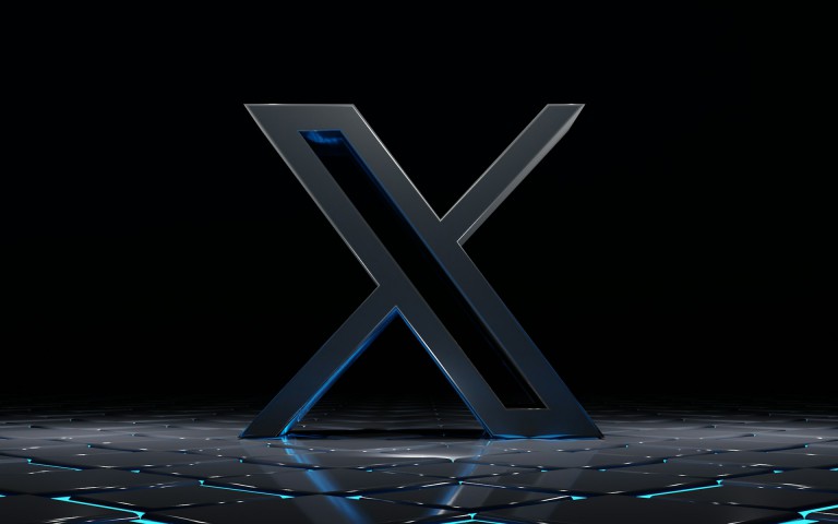 X logo.