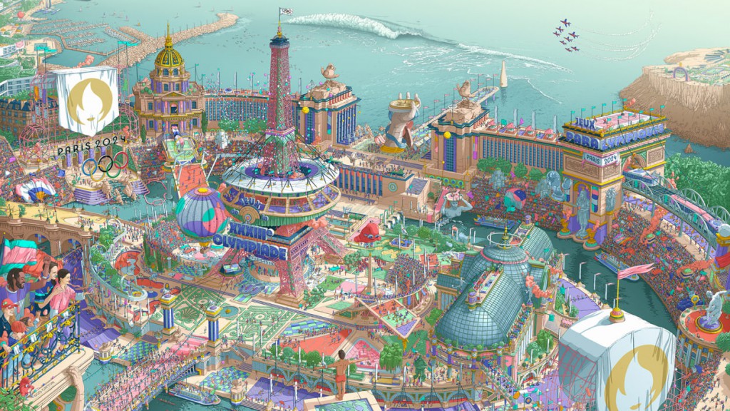 The Paris Olympic posters are like a giant game of ‘Where’s Waldo’