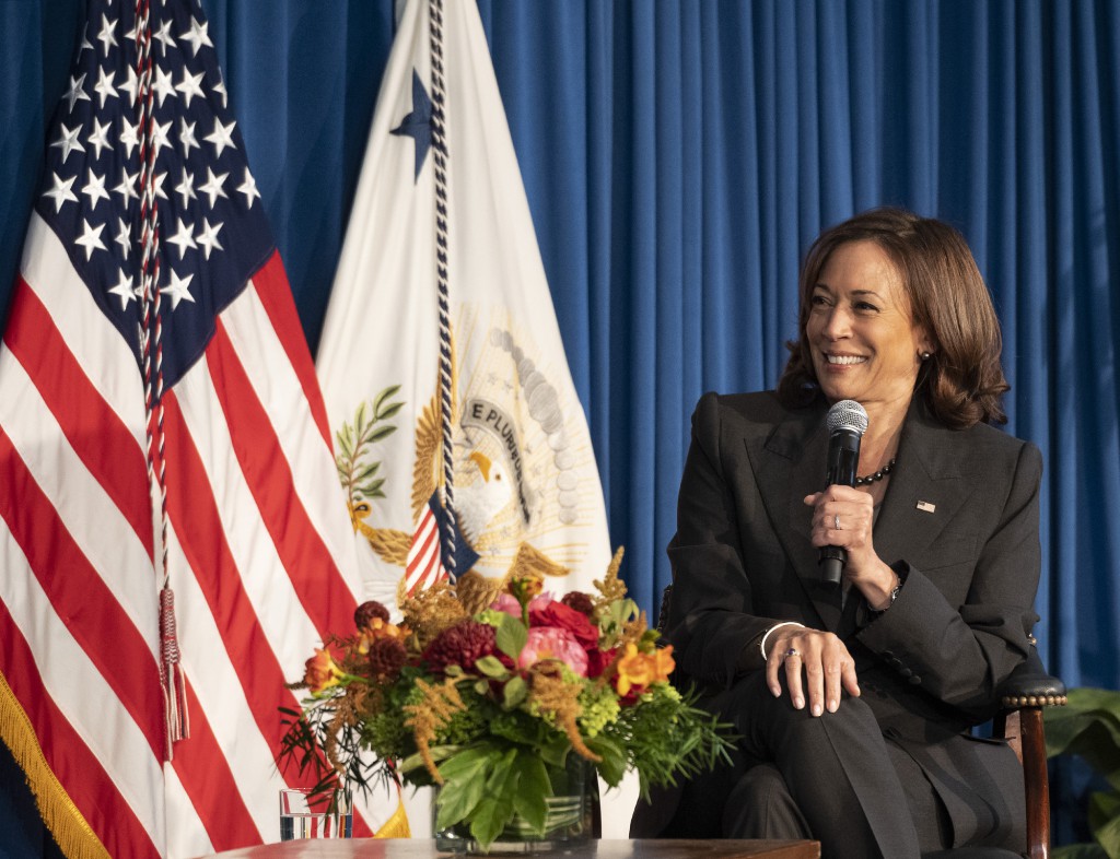 LBJ Library - DIG14934-022. Vice President Kamala Harris visited the LBJ Presidential Library on October 8, 2022. LBJ Library Photo by Jay Godwin 10/08/2022. Public domain.