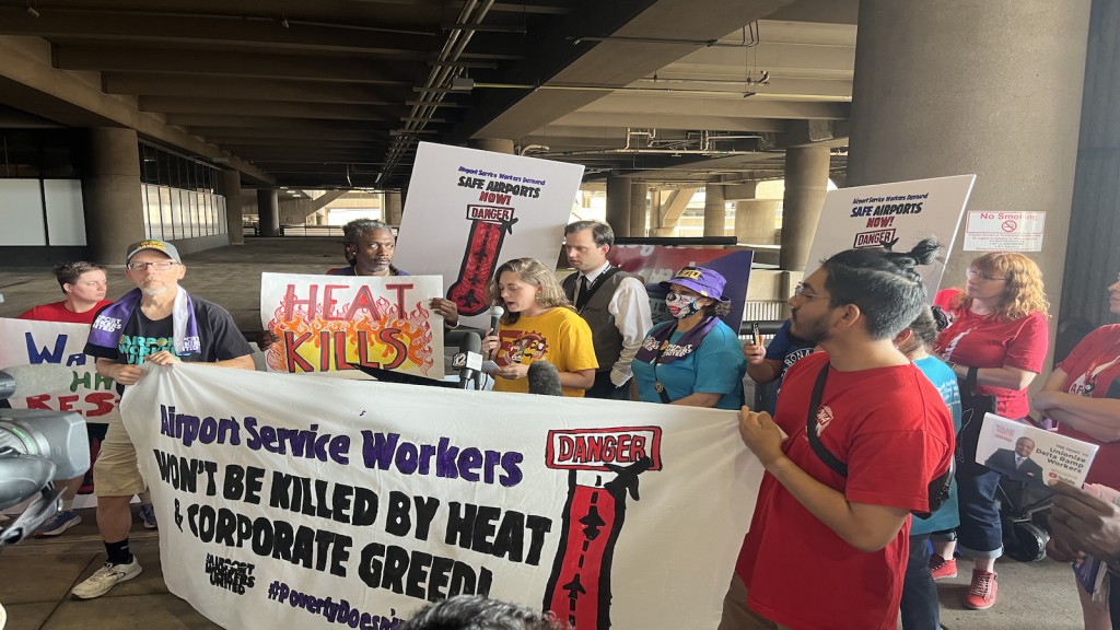 Workers across the US rally after string of heat-related deaths