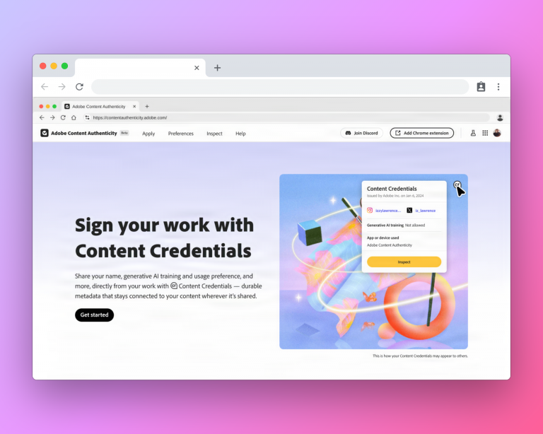 Adobe reveals a content authenticity app to 'champion creator protection and attribution'