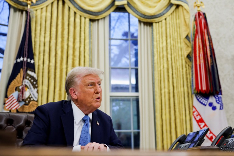 Trump imposes promised tariffs on Canada, Mexico and China, raising risk of higher inflation