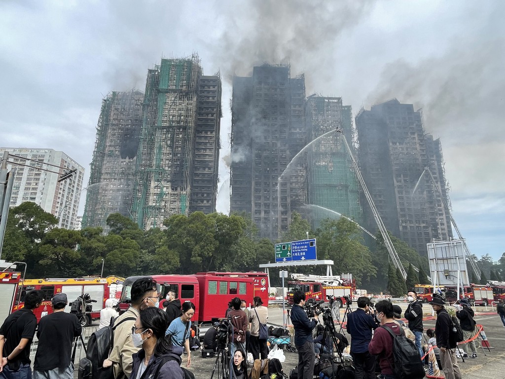Death toll rises to 128 in Hong Kong residential fire as 8 more arrested over towers’ renovation