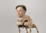 Robot dog with Elon Musk’s head poops out AI generated art
