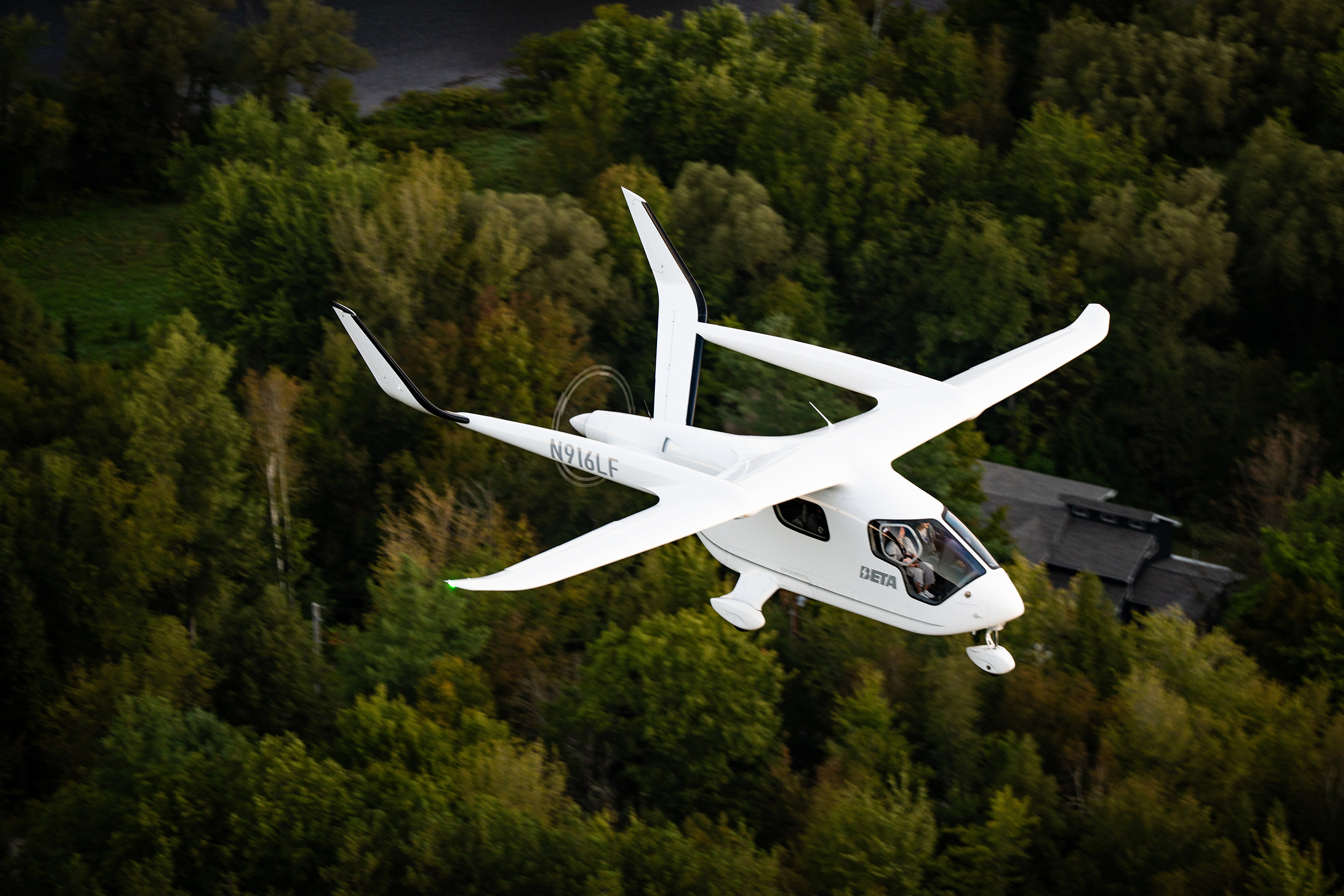 Transportation Secretary Sean Duffy Lifts Off in Electric Air Taxi