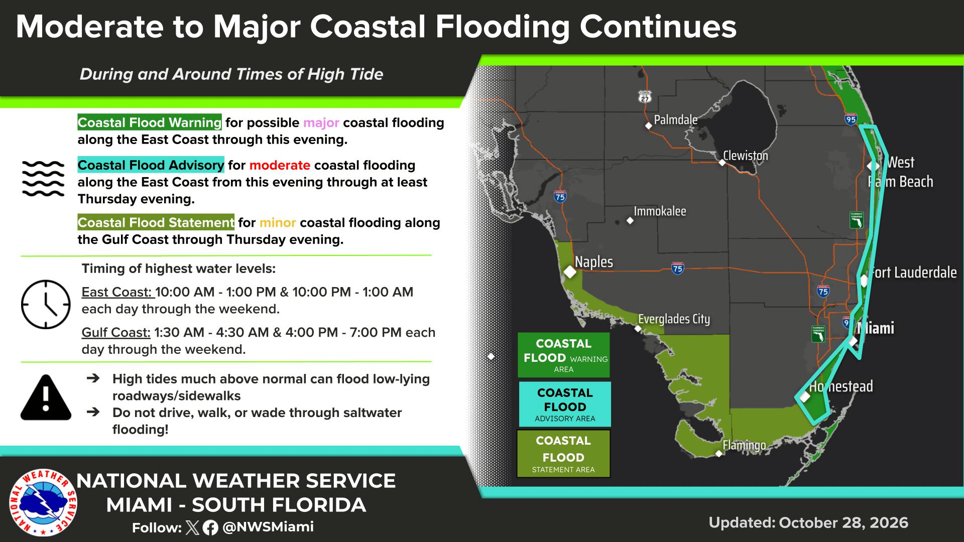 ‘Highest king tide ever’ swamps South Florida and exposes danger of sea rise ‘Highest king tide ever’ swamps South Florida and exposes danger of sea rise